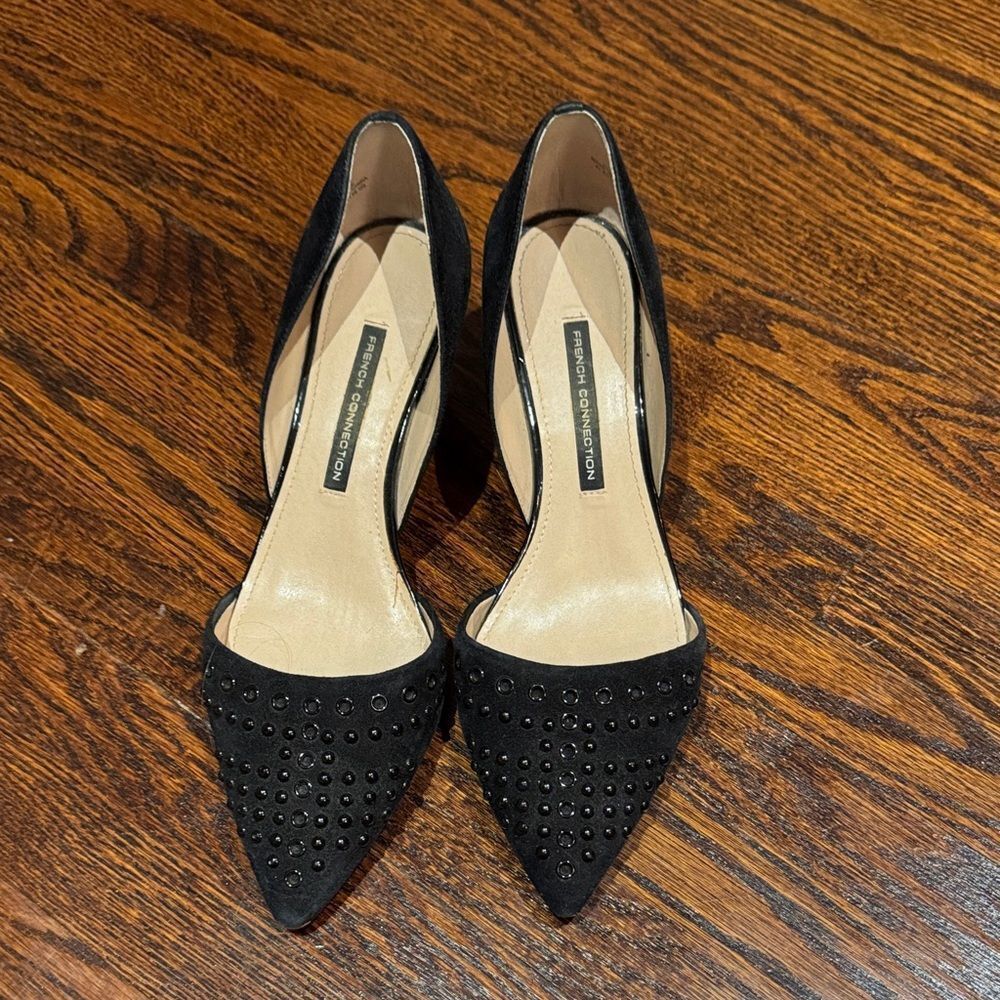 French Connection Black Studded Women's Shoes